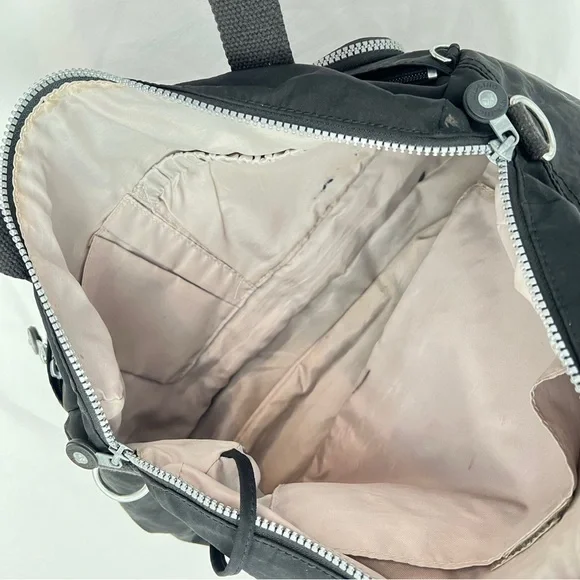 Kipling Black Duffel Small Bag Compact Durable - Picture 6 of 9